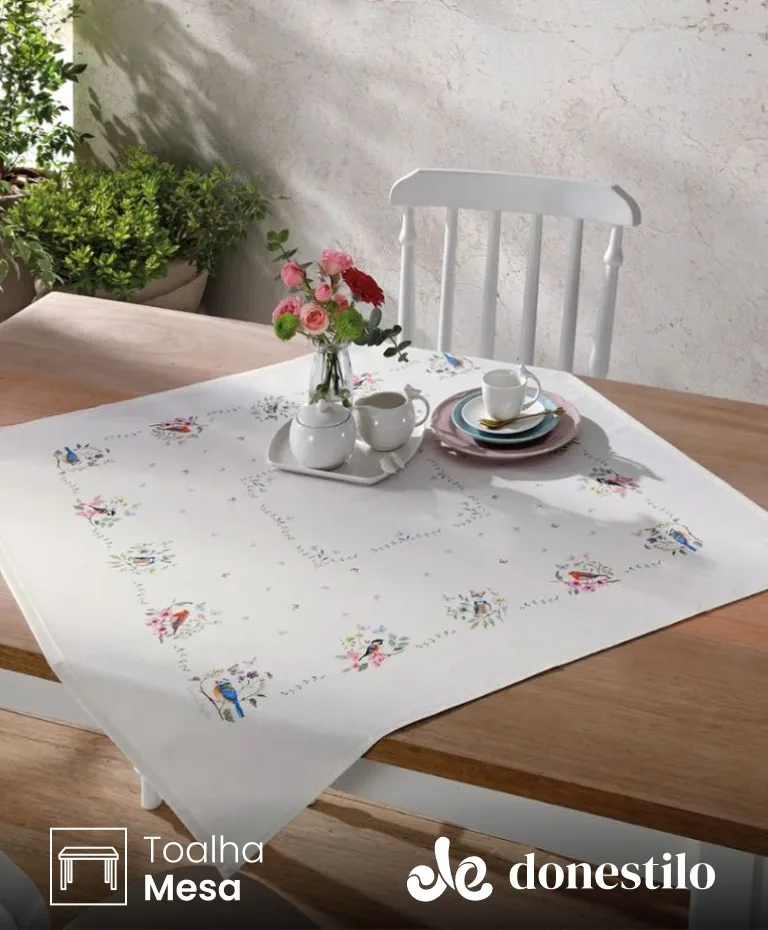 Centro de Mesa Renova Jardim 78X78 cm Döhler