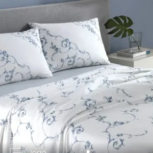 Jogo de Cama Casal 4 peças Döhler Celeste