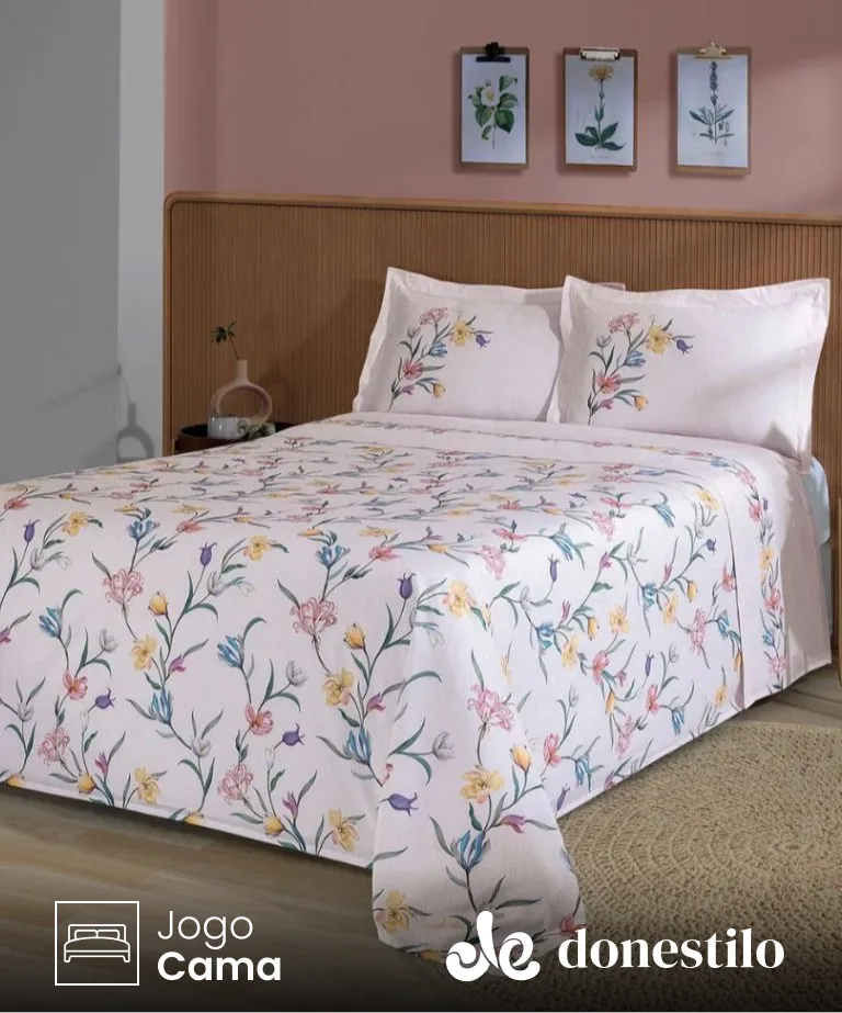 Jogo de Cama Casal 4 peças Döhler Iris