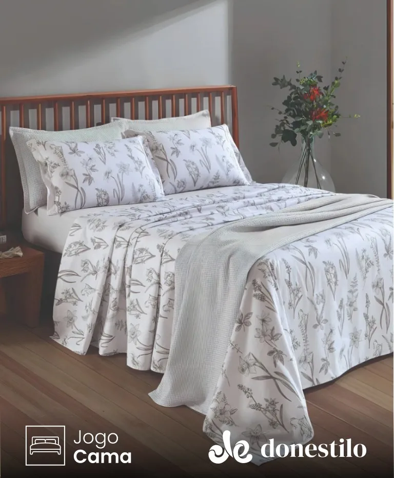 Jogo de Cama King 4 peças Döhler Flora