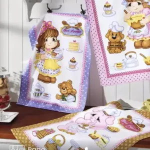 Pano de Copa Döhler Prata Happy Kitchen 45X65 cm