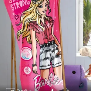 Toalha Banho Infantil Döhler Barbie 70x1,30 m