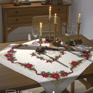 Centro de Mesa Athenas Natal 105 medidas 78X78 cm Döhler