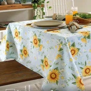 Toalha de Mesa Quadrada Döhler 4 lugares Athenas Ida 1,40X1,40 m