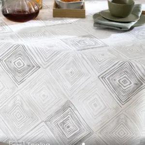 Toalha de Mesa Quadrada Döhler 4 lugares Athenas Martin 1,40X1,40 m