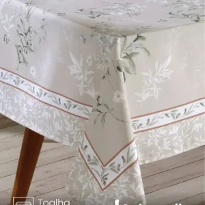 Toalha de Mesa Quadrada 6 a 8 lugares Renova Adele 1,80X1,80 m Döhler