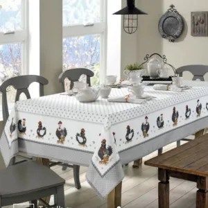 Toalha de Mesa Quadrada 6 a 8 lugares Renova Lia 1,80X1,80 m Döhler