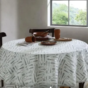 Toalha de Mesa Redonda Döhler 4 lugares Athenas Ellie 1,60 m