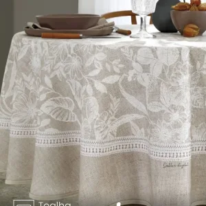 Toalha de Mesa Redonda 6 a 8 lugares Renova Alana 1,80 m Döhler