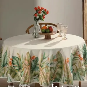 Toalha de Mesa Redonda 6 a 8 lugares Renova Hércules 1,80 m Döhler