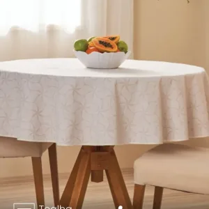 Toalha de Mesa Redonda Lepper 4 lugares Copacabana 1,55 m