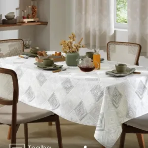 Toalha de Mesa Retangular Döhler 6 lugares Athenas Martin 1,40X2,10 m