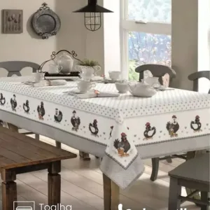 Toalha de Mesa Retangular Döhler 6 lugares Renova Lia 1,40X2,10 m