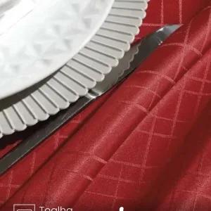 Toalha de Mesa Retangular Döhler 6 lugares Requinte II TJ5795 1,40X2,10 m