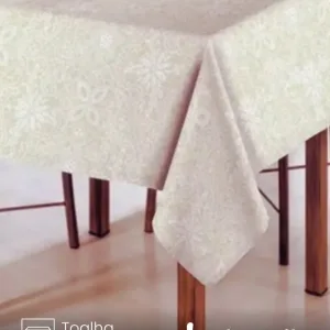 Toalha de Mesa Retangular Döhler 8 lugares Athenas Eliete 1,60X2,50 m