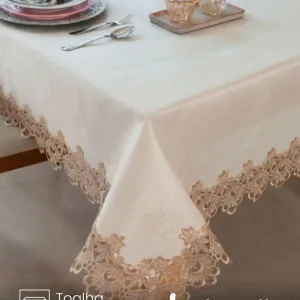 Toalha de Mesa Retangular Jolitex 8 lugares Veneza 1,60X3m