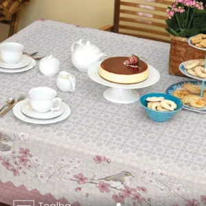 Toalha de Mesa Retangular Lepper 8 lugares Campos 1,55X2,50 m