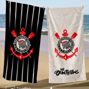 Toalha de Praia Corinthians 70X1,40 m Döhler