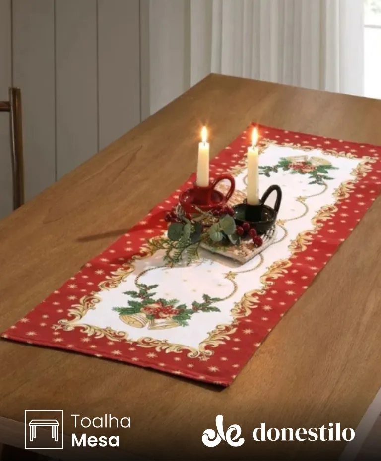 Trilho de Mesa Döhler Athenas Natal 107 medidas 35X1,00 m
