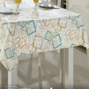 Toalha de Mesa Quadrada Genebra 4 lugares Ines 1,40X1,40 m Döhler