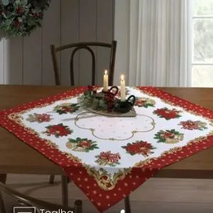 Centro de Mesa Athenas Natal 107 medidas 78X78 cm Döhler