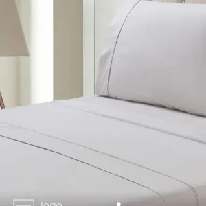 Jogo de Cama Solteiro Ponto Palito Liso 3 peças Jolitex