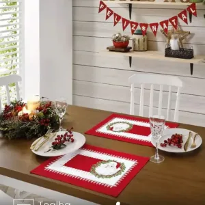 Lugar americano Athenas Natal 91 medidas 45X31 cm Döhler