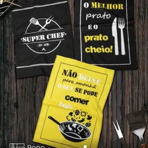 Pano de Copa Prata Super Chef 45X65 cm Döhler