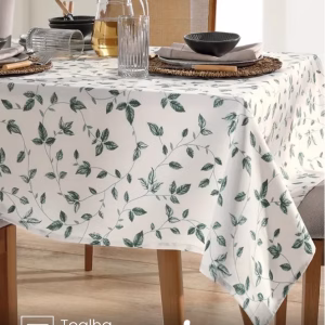 Toalha de Mesa Retangular 8 lugares Botânica 01 - 1,60X2,50 m Döhler